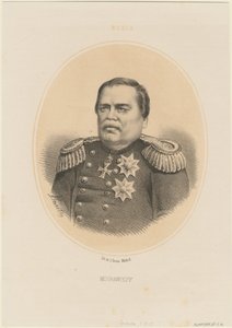Portret van Graaf Nikolay Muravyov-Amursky 1809-1881