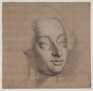 Portret van Frederik V. 3/4 profiel