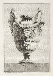 Suite van Vazen: Plaat 1, 1746 door Jacques Francois Joseph Saly