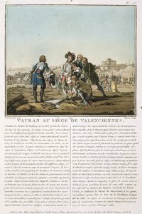 Sebastien le Prestre de Vauban (1633-1707) bij het Beleg van Valenciennes, gegraveerd door Jean Baptiste Morret door Jacques Francois Joseph Swebach