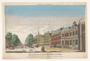 Gezicht op het Lange Voorhout te Den Haag