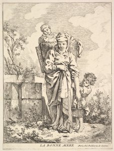 De goede moeder door Jacques Gabriel Huquier