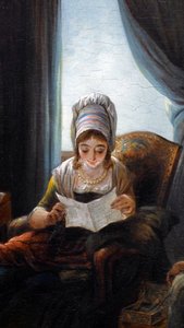 Lezen (detail) door Jacques Gamelin
