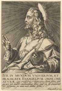 Christus, uit Christus en de twaalf apostelen door Jacques Granthomme