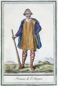 Man van Aragon (Spanje) - in 