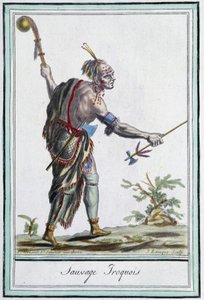 Iroquois Wilde - in "Encyclopedie van Reizen" door Grasset St Sauveur, Parijs door Jacques Grasset de Saint Sauveur