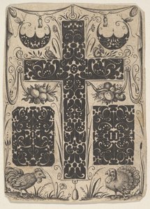 Latijns kruis met vogels en kleinere motieven, ca. 1614-19