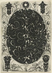 Ornamentplaat IV door Jacques Hurtu
