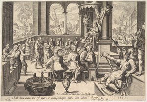 Allegorie van de regering van een kinderachtige koning, 1588 door Jacques II de Gheyn
