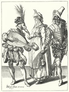 Maskerade door Jacques II de Gheyn