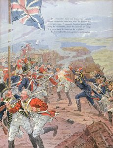 Napoleon (1769-1821) bij het Beleg van Toulon, 17 december 1793, illustratie uit 