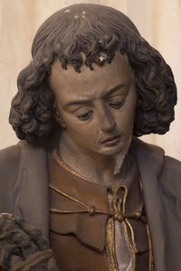 Sint Jan de Evangelist (beschilderd gips)