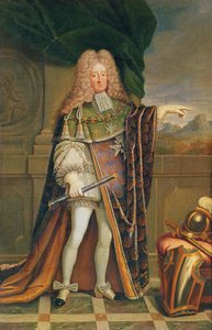 Portret van Rene de Froulay, Graaf van Tesse, ca. 1703 door Jacques Laumosnier