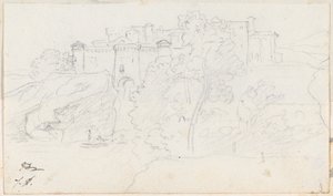 Kasteel op een Heuvel door Jacques Louis David