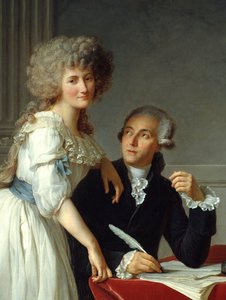 (detail) Antoine Laurent Lavoisier met Madame Lavoisier