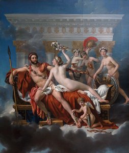 Frans: Mars désarmé par Vénus Mars wordt ontwapend door Venus door Jacques Louis David