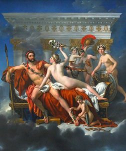 Frans: Mars désarmé par Vénus Mars ontwapend door Venus door Jacques Louis David