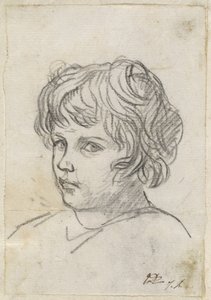 Hoofd van een Jongen door Jacques Louis David