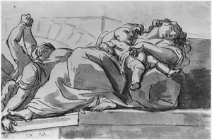Pestepisode door Jacques Louis David
