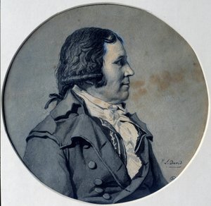 Portret van Edmond Louis Dubois de Crance (1747-1814) afgevaardigde, Minister van Oorlog. Tekening door Jacques Louis David