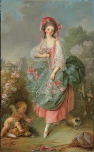 Portret van Mademoiselle Guimard als Terpsichore door Jacques Louis David