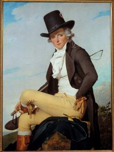 Portret van Pierre Seriziat, de zwager van de kunstenaar door Jacques Louis David