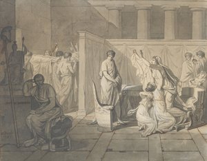 Studie voor De Lictoren Brengen Brutus de Lichamen van zijn Zonen, 1787