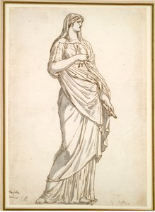 Studie van het Sabijnse standbeeld uit de Villa Medici, c. 1775-1780