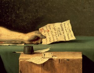 De Dood van Marat (detail)