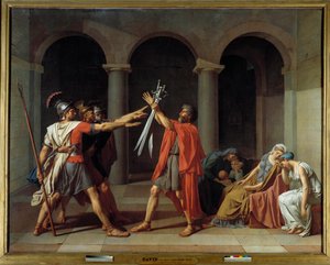 De Eed van de Horatii door Jacques Louis David