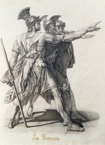 De eed van de Horatii (detail) door Jacques Louis David