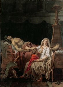 Het verdriet van Andromache, 1783 door Jacques Louis David