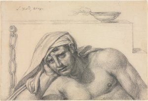 De Gevangene door Jacques Louis David