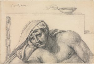 De Gevangene, 1819 door Jacques Louis David