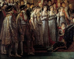 Het ritueel van Napoleon (detail) door Jacques Louis David