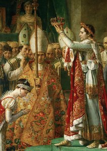 De kroning van keizer Napoleon I Bonaparte ... door Jacques Louis David