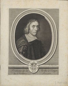 Portret van François de La Mothe le Vayer door Jacques Lubin