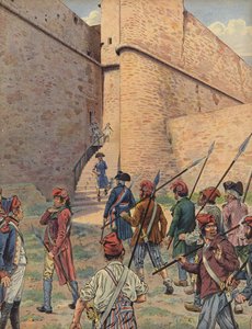 Het vierkante fort in Antibes