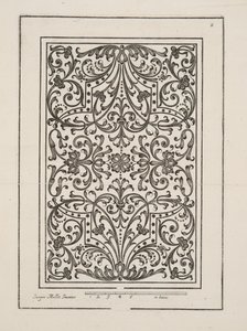 Ontwerp voor Parterre, uit Theatre des Plans et Jardinages, pub.1652 door Jacques Mollet