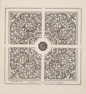 Ontwerp voor Parterre, uit Theatre des Plans et Jardinages, pub.1652