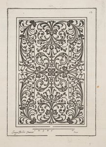 Ontwerp voor Parterre, uit Theatre des Plans et Jardinages, pub.1652 door Jacques Mollet
