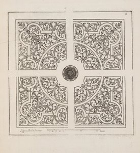 Ontwerp voor Parterre, uit Theatre des Plans et Jardinages, pub.1652 door Jacques Mollet