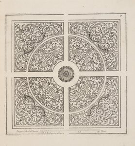 Ontwerp voor Parterre, uit Theatre des Plans et Jardinages, uitgegeven 1652