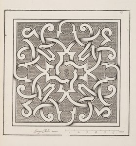 Ontwerp voor Parterre, uit Theatre des Plans et Jardinages, pub. 1652