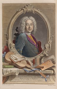 Portret van Jean-Baptiste Oudry 1686-1755, 1755 door Jacques Nicolas Tardieu