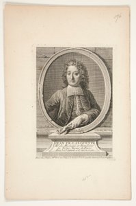 Portret van Jean François Lalouette door Jacques Nicolas Tardieu