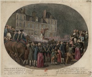 De executie van Thomas de Mahy, Markies de Favras 1744-1790, 18 februari 1790, 1790