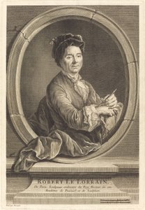 Robert le Lorrain door Jacques Philippe Le Bas after Hubert Drouais