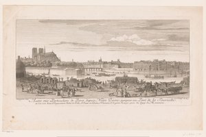Gezicht op Parijs van de Notre Dame tot de Pont de la Tournelle