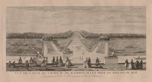 Het kasteel vanaf het kanaal in Rambouillet door Jacques Rigaud